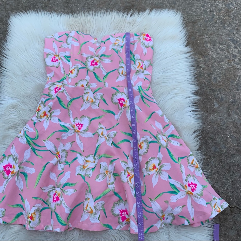 LovPosh Pink Floral Print Mini Dress - Picture 4 of 6